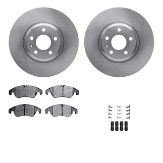 R1 Concepts WFWH1-73068 E- Line Series Brake Rotor W/ Ceramic Brake Pads & Hdw